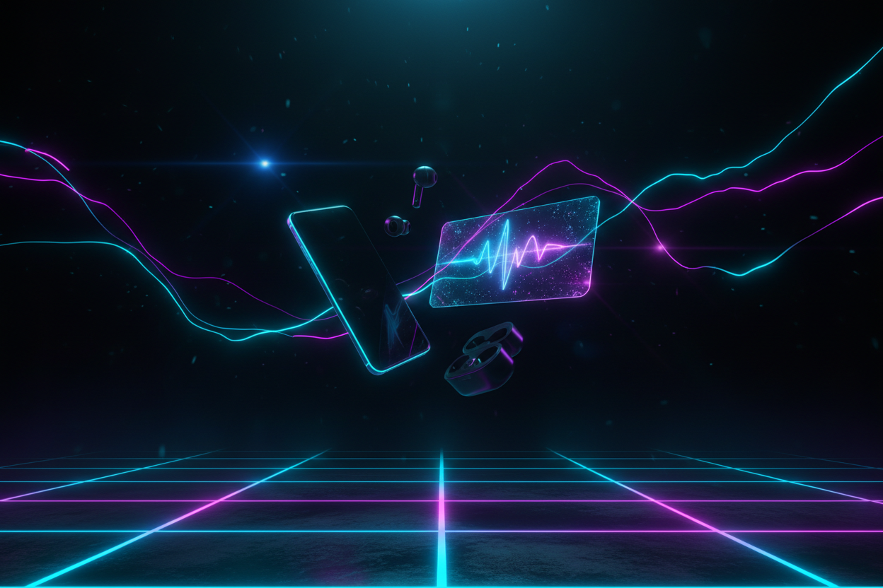 Vibesell Dark Neon Tech Hero
